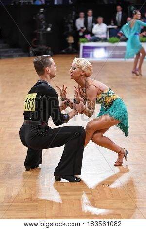 Dance Latin Couple In A Dance Pose