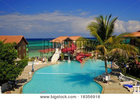 Have det sjovt på en smuk jamaicanske resort