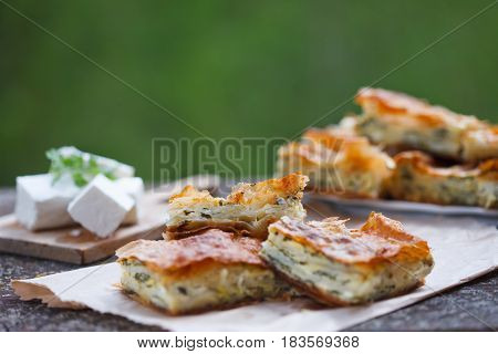 Feta Cheese & Spinach Pie, Srpska zeljanica, traditional food
