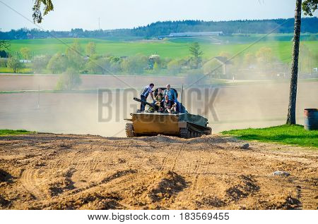 BELARUS MINSK - MAY 07/2016: In the historical and cultural center 