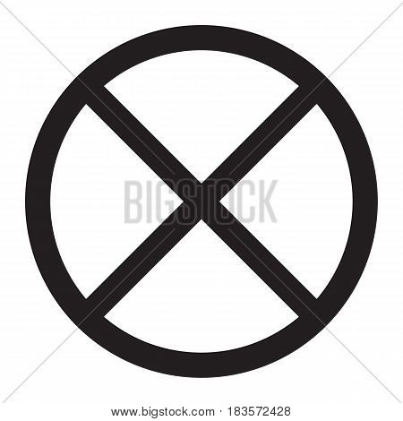 Clearway and no parking sign line icon, Traffic and road sign, vector graphics, a solid pattern on a white background, eps 10