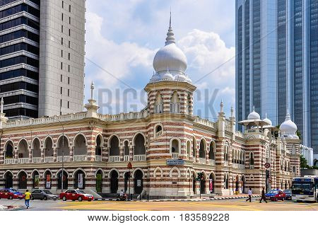 KUALA LUMPUR, MALAYSIA - OCTOBER 26, 2012: Textile museum in the cosmopolitan city of Kuala Lumpur Malaysia