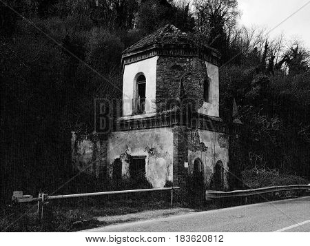 Ruins Of Gothic Chapel In Chivasso, Italy