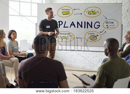 Meeting Presentation Planning Graphic Word
