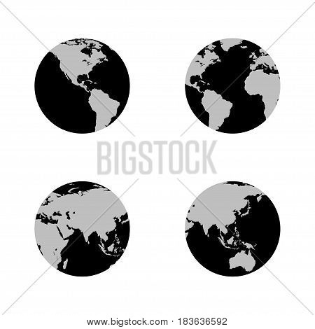 Earth globe icon. Earth globe for web design