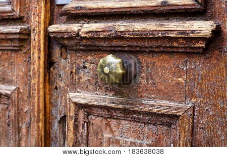 An Ancient Door Handle In Tbilisi Georgia