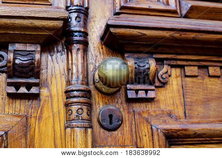 An Ancient Door Handle In Tbilisi Georgia