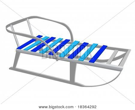 	 Vector Image of children's sleds