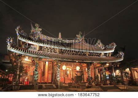 Dalongdong Baoan temple Taipei Taiwan. Dalongdong Baoan temple was originally built by clan members in Tongan, Xiamen, Fujian, who immigrated to Taipei in the early 19th century.