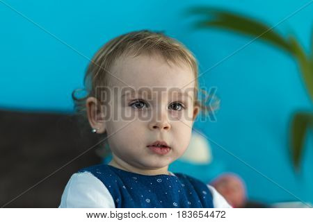 Portrait of a 2 year old girl