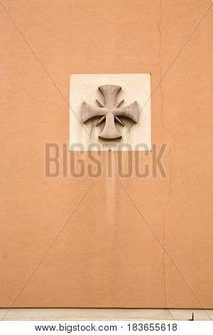 Cross In A  Church Crenna Gallarate Varese Italy