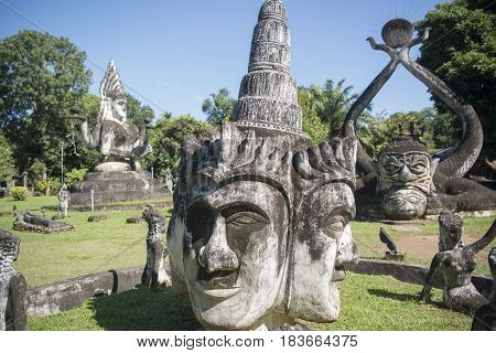 Laos Vientiane Xieng Khuan Buddha Park