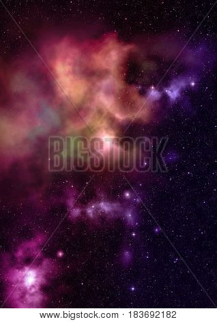 Star field in space a nebulae and a gas congestion. Elements of this image furnished by NASA .