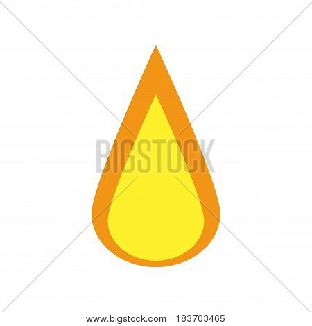 fire flame icon over white background. colorful design. vector  illustration