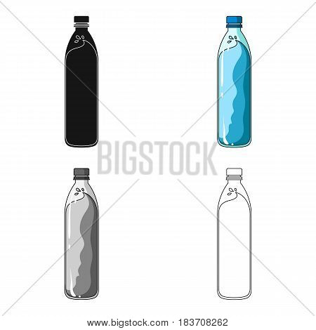 A bottle of water. Water to cool the bicyclist while riding.Cyclist outfit single icon in cartoon style vector symbol stock web illustration.