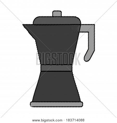 color blurred metallic tea pot for hot drinks vector illustration