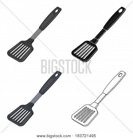 Kitchen spatula.BBQ single icon in cartoon style vector symbol stock illustration .