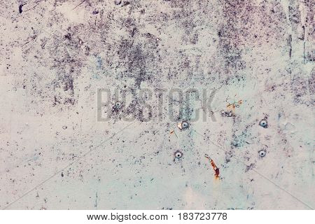 Creative Bright Metallic Background. Flat Background Texture Of Dirty Rusty Metal. Bright Rusty Spot
