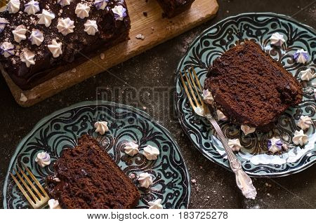 Chocolate Cake With Avocado Banana And Chocolate Ganache