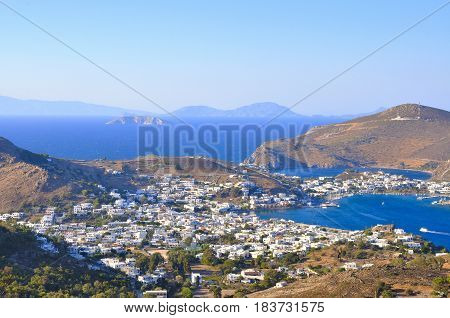 Views of laisla de patmos where St. Paul wrote the apocalypse