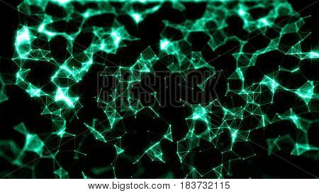 Falling Triangles. Rain Traingles Polygon
