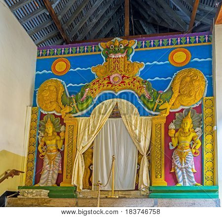 Interior Of Temple Of Sacred Tooth