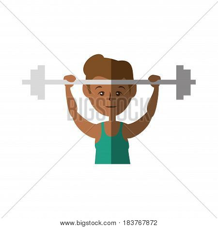 Sport man cartoon icon vector illustration graphic design