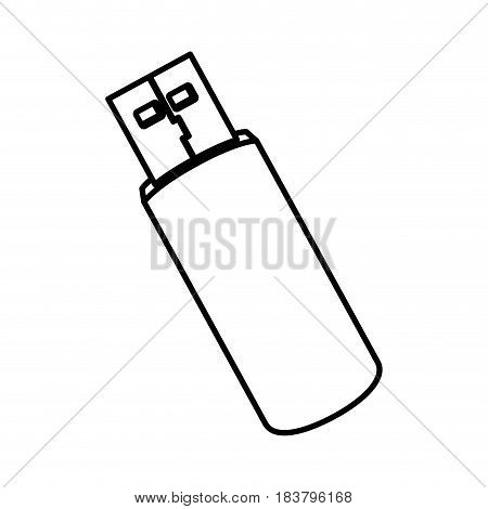 usb memory isolated icon vector illustration design