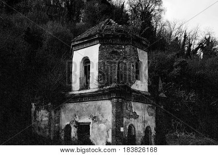 Ruins Of Gothic Chapel In Chivasso, Italy