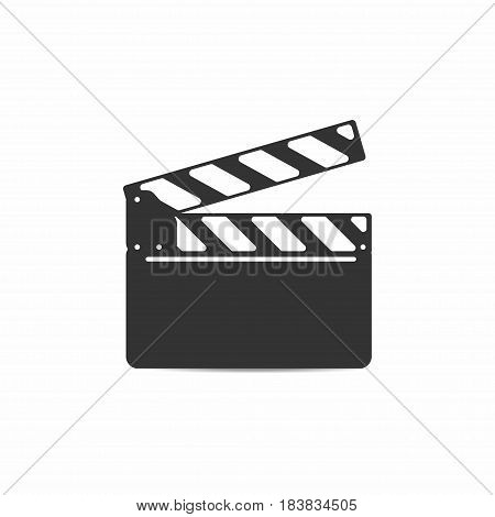 Clapper board with mounting isolated on background. Vector