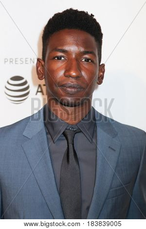 NEW YORK, NY - APRIL 26: Mamoudou Athie attends 'The Circle' premiere during the 2017 Tribeca Film Festival at BMCC Tribeca PAC on April 26, 2017 in New York City