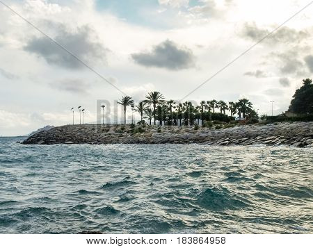 Windsurfing In The Evening Light