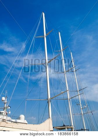 Yachts Moored In The Ligurian Port