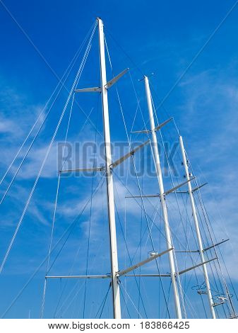 Yachts Moored In The Ligurian Port