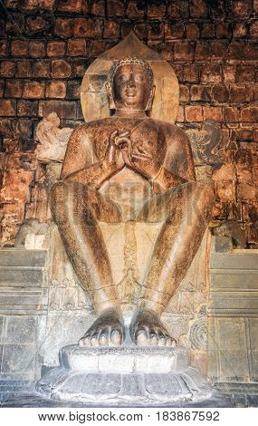 Buddha Statues Of Mendut Buddhist Temple In Central Java
