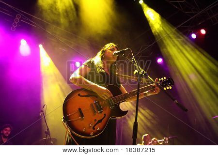 LOULE, PORTUGAL - JUNE 23: Amparo SanchÃÂ©z  performs onstage at Festival Med June 23, 2010 in Loule, Portugal.