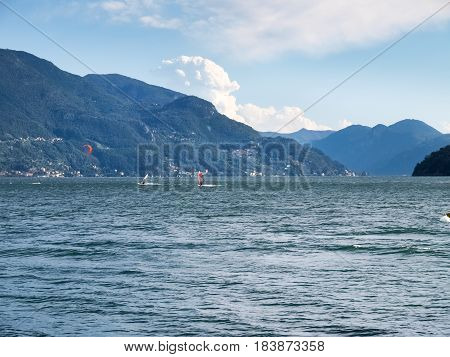Windsurf E Kitesurf On The Lake