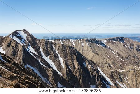 Mountains in Auvergne in France (dormant volcanoes)