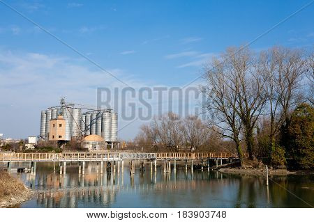Old Abandoned Factory,industrial Archeology.italy