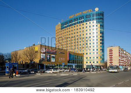 BALASHIKHA/ RUSSIA - APRIL 5, 2016. Downtown of the city Balashikha. Moscow region, Russia.