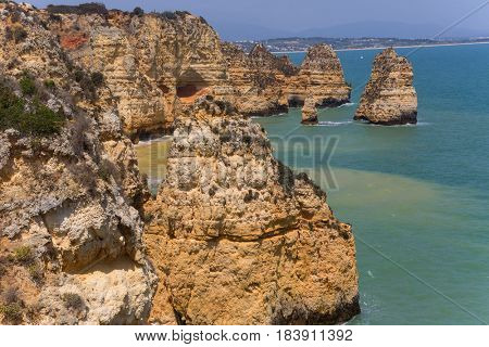 Cliffs of Ponta da Piedade, Lagos, Algarve, Portugal