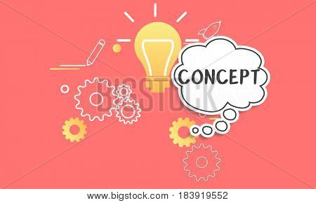 Imagining creative inspiration thought bubble 