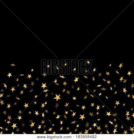 Gold Star Confetti Background