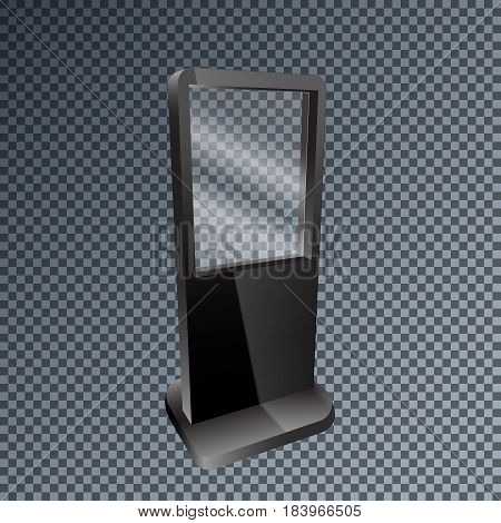 Template Blank Mockup Outdoor Lightbox For Advertising And Corporate Identity. Outdoor Billboard Wit