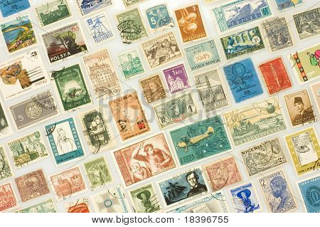 verschiedene Briefmarken