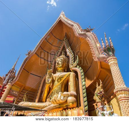 Buddha statue Wat Tham Sua Kanchanaburi Thailand