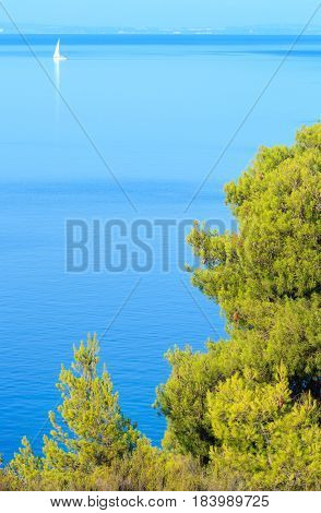 Morning Aegean Coast, Sithonia, Greece.