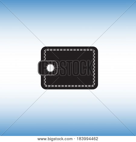 Wallet flat vector icon. Isolated wallet vector sign. Online wallet symbol. Electronic commerce vector image.