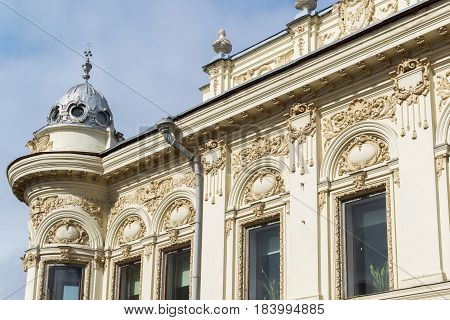 The National Library of the Republic of Tatarstan, the former House of Zinaida Ushkova. Kazan, Russia