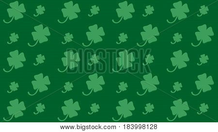 seamless pattern for St. Patrick's Day with shamrock